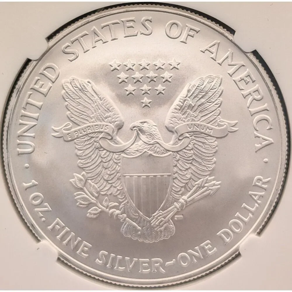 2007 American Silver Eagle – NGC MS69 – 1 oz .999 Fine Silver - Picture 5 of 6